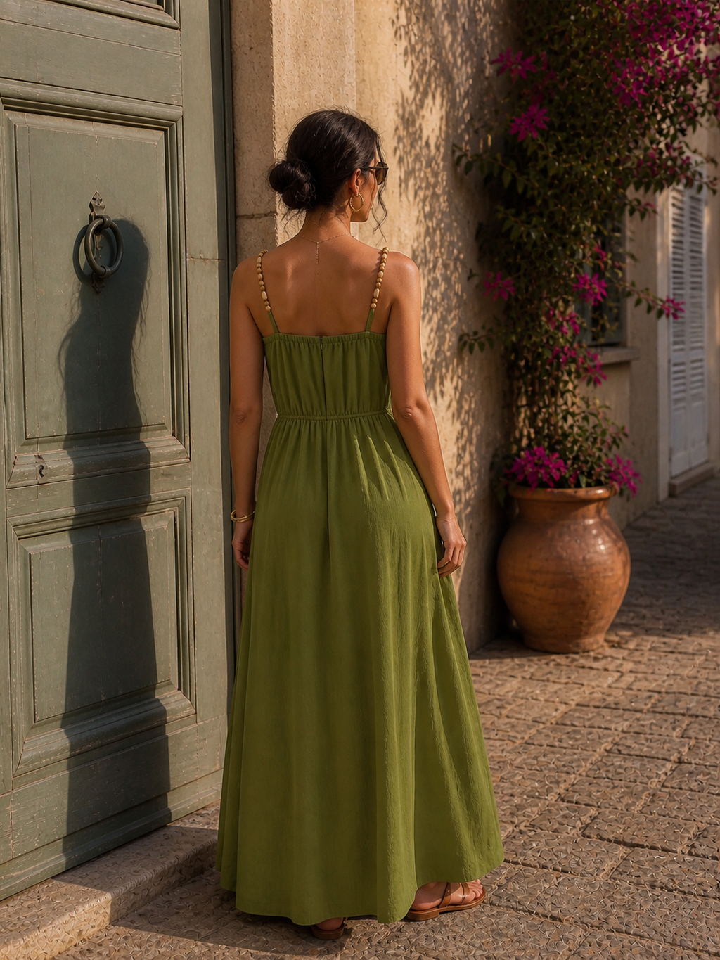 Robe Talia Pesto