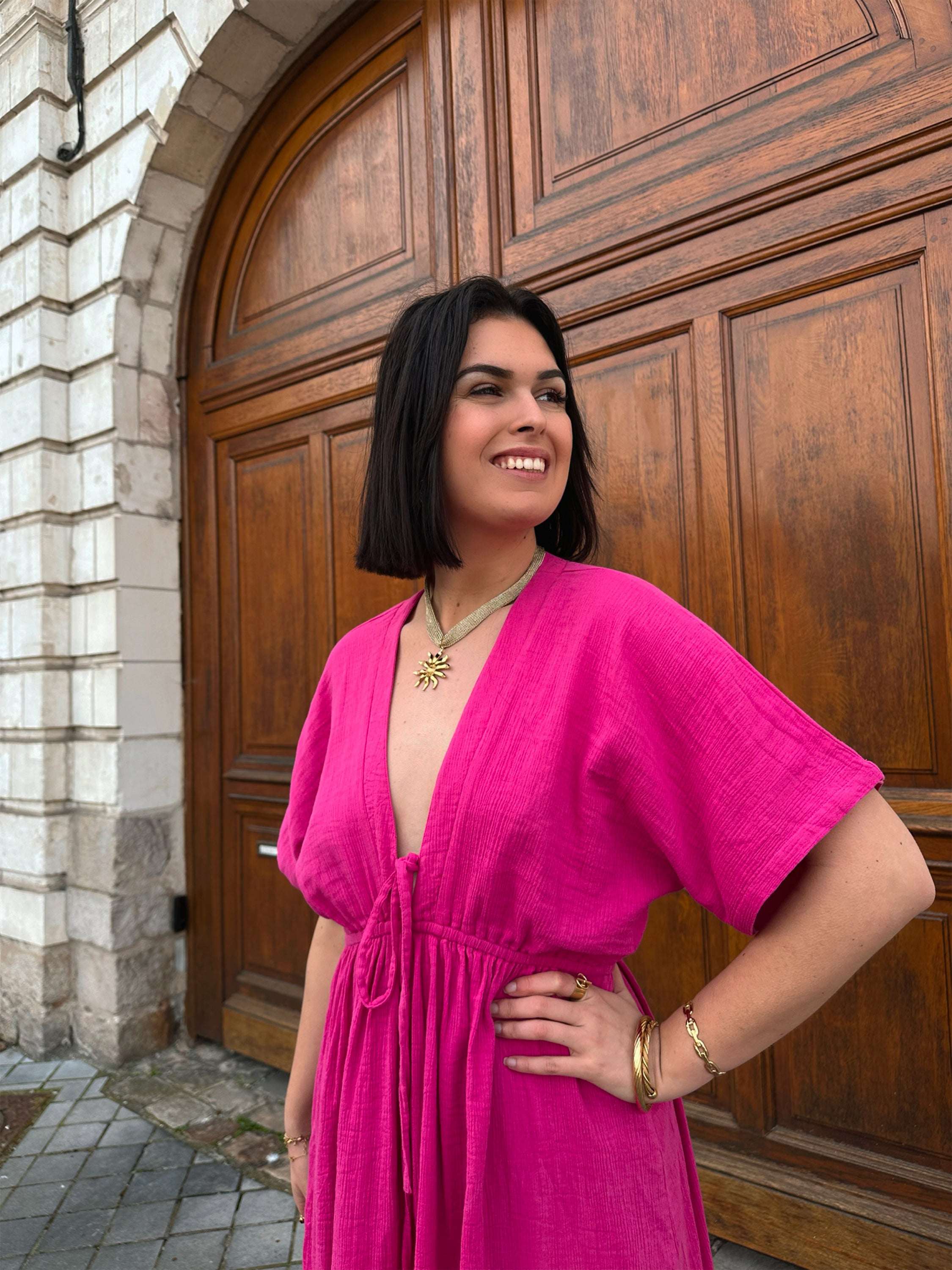 Robe Esmée Fuchsia